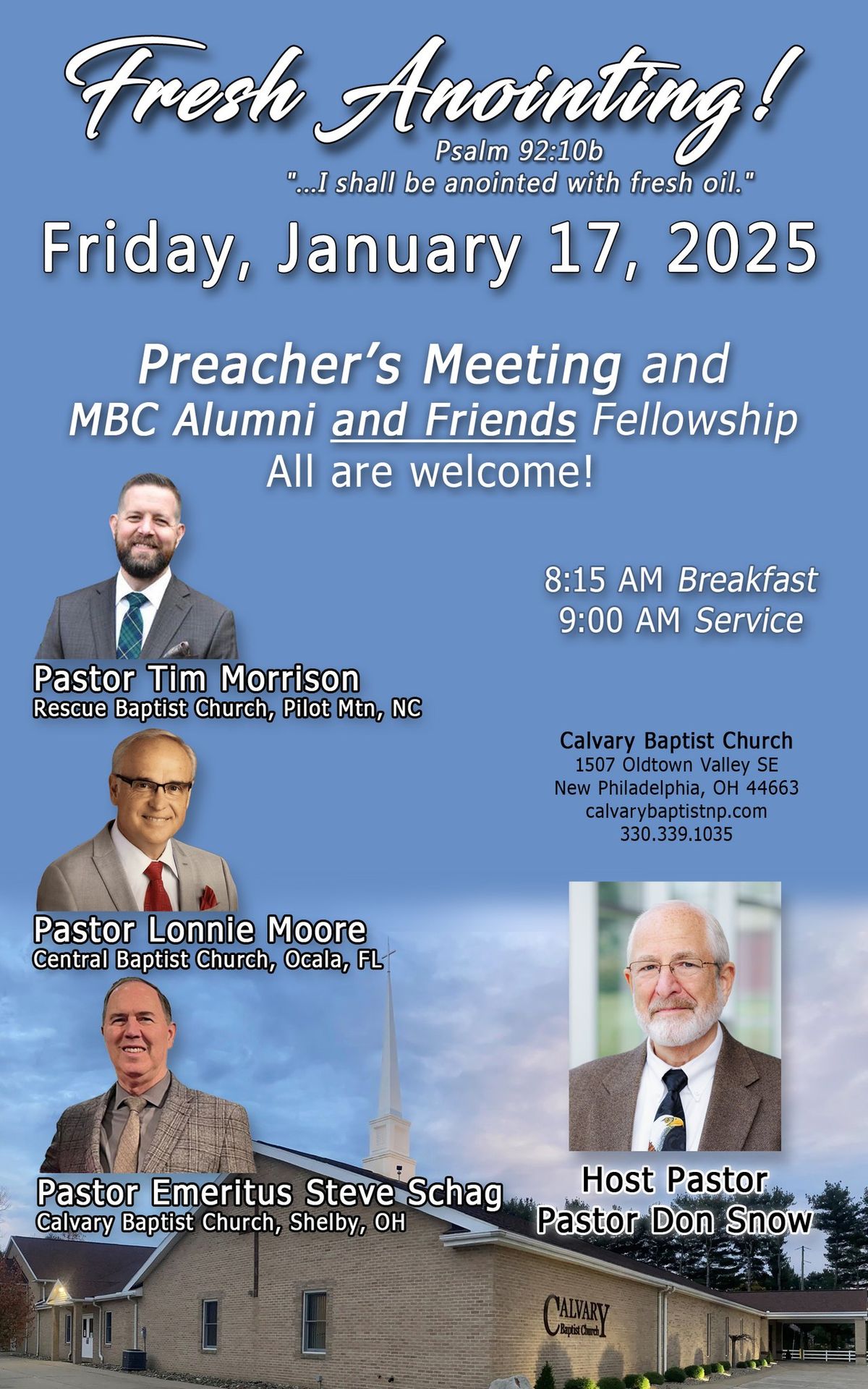 Preachers Meeting and MBC Alumni AND FRIENDS Fellowship