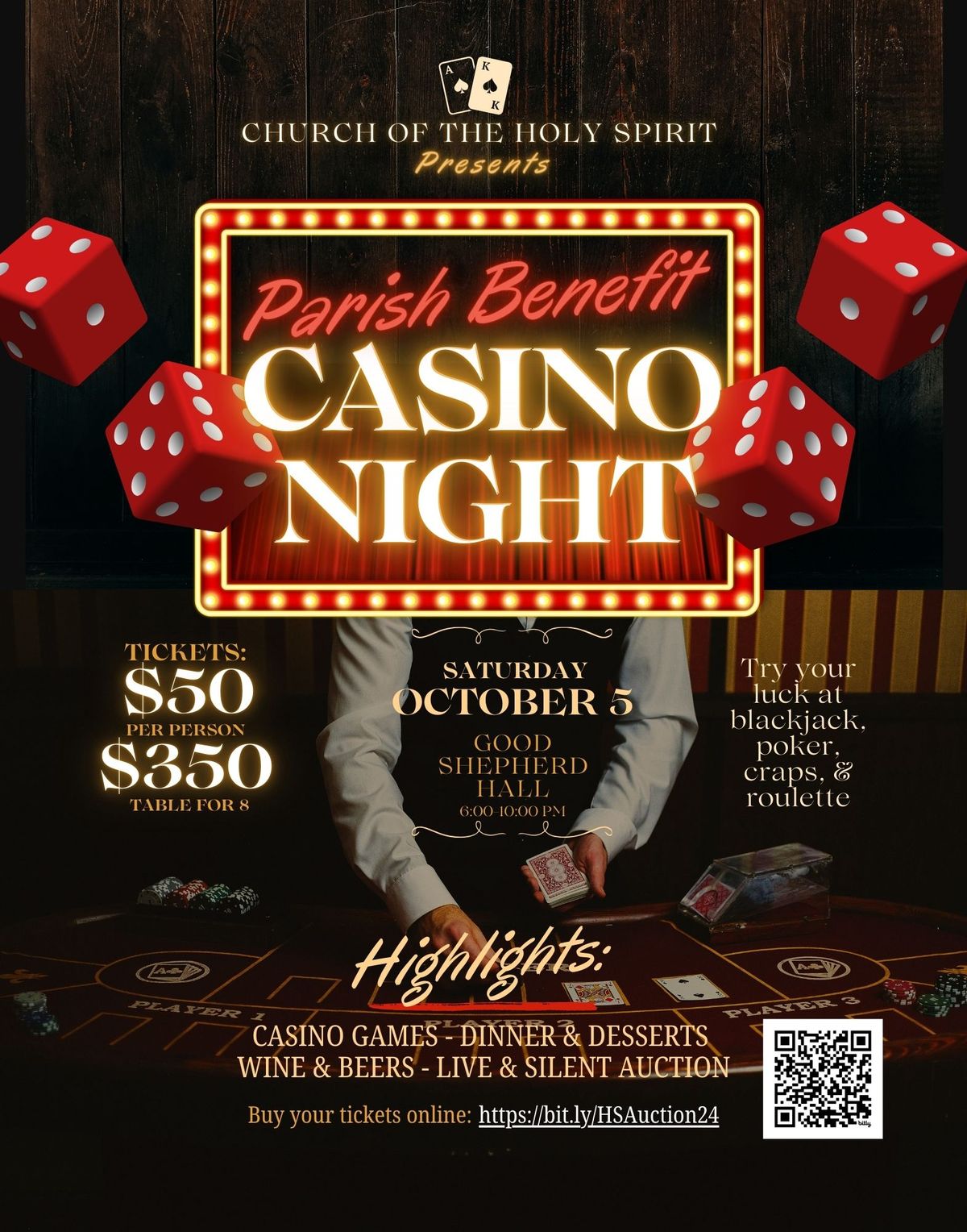 Holy Spirit Parish Benefit Casino Night 