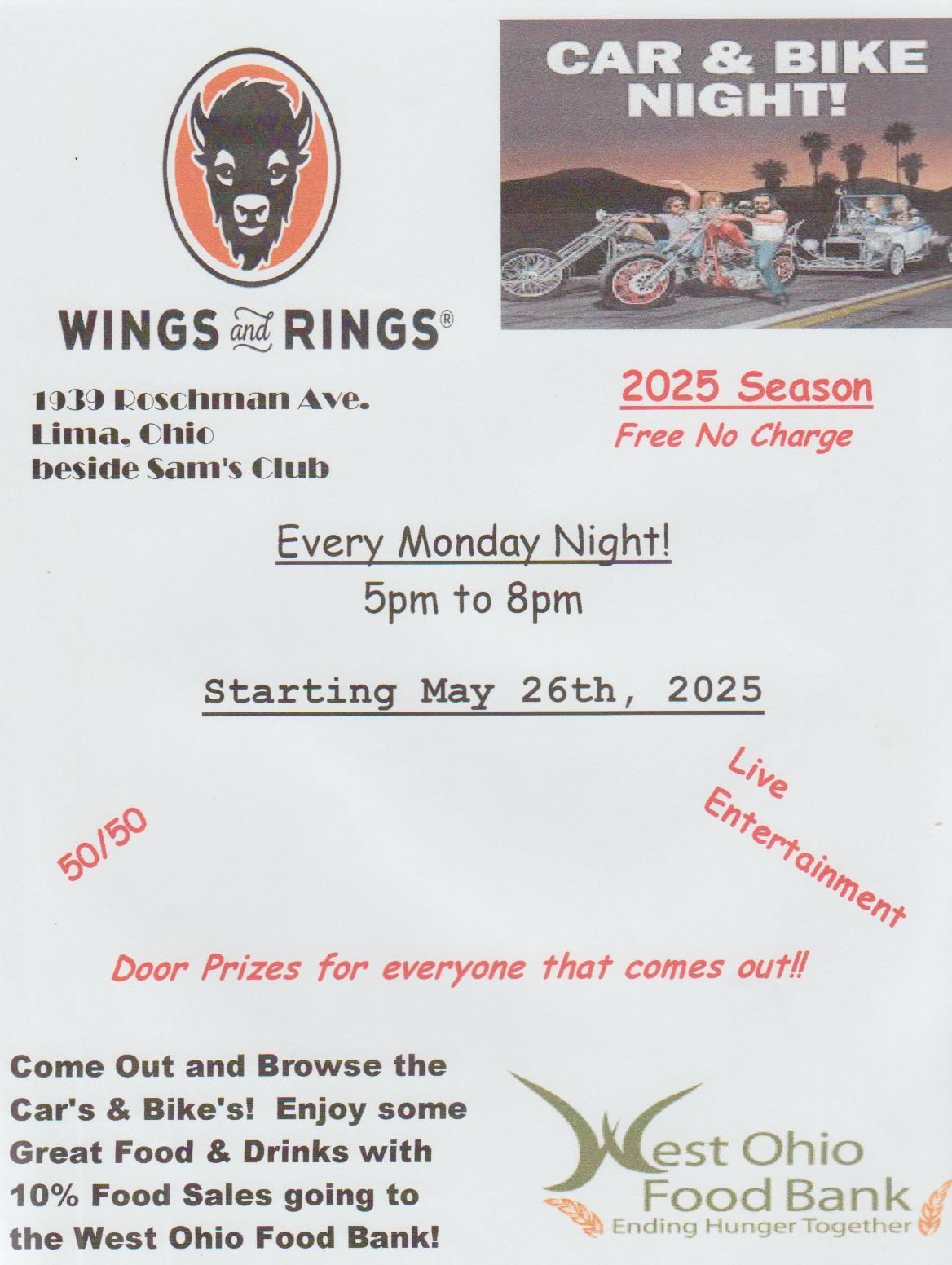 Wings & Rings Car & Bike Nite!!