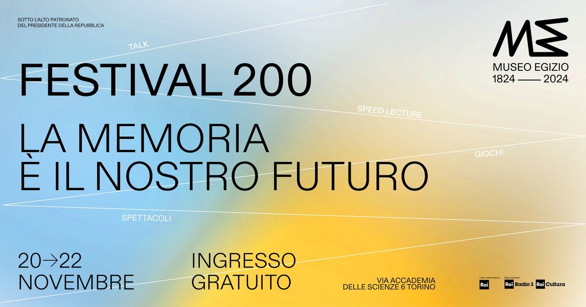 Festival 200: 20-22 novembre