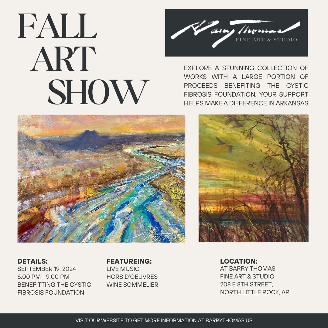 Fall Art Show, Come Enjoy Live Music, Wine and Hors D'Oeuvres benefiting the CF Foundation