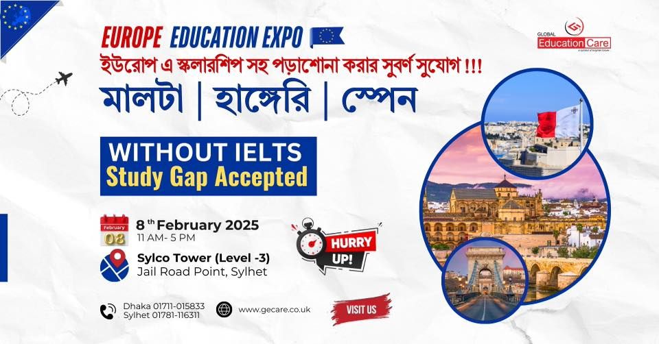 \ud83c\uddea\ud83c\uddfa Europe Education Expo : study without IELTS \ud83c\uddea\ud83c\uddfa