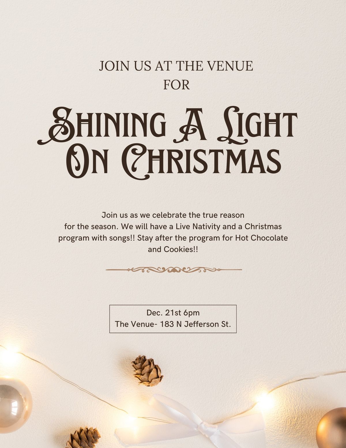 Shining A Light On Christmas 