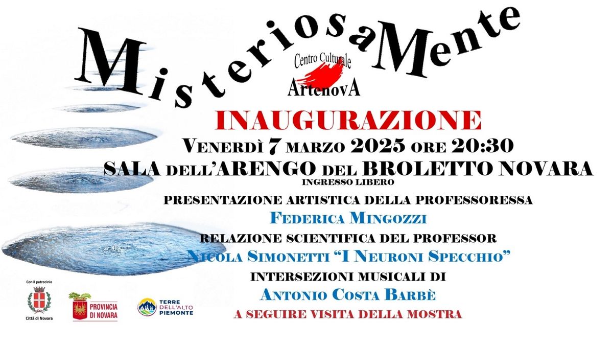 Artenova - Inaugurazione della mostra artistica "MisteriosaMente"