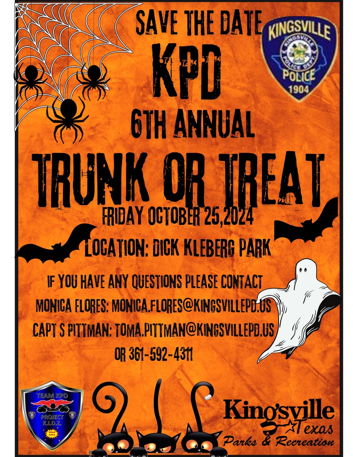 KPD 6th Annual Trunk or Treat 