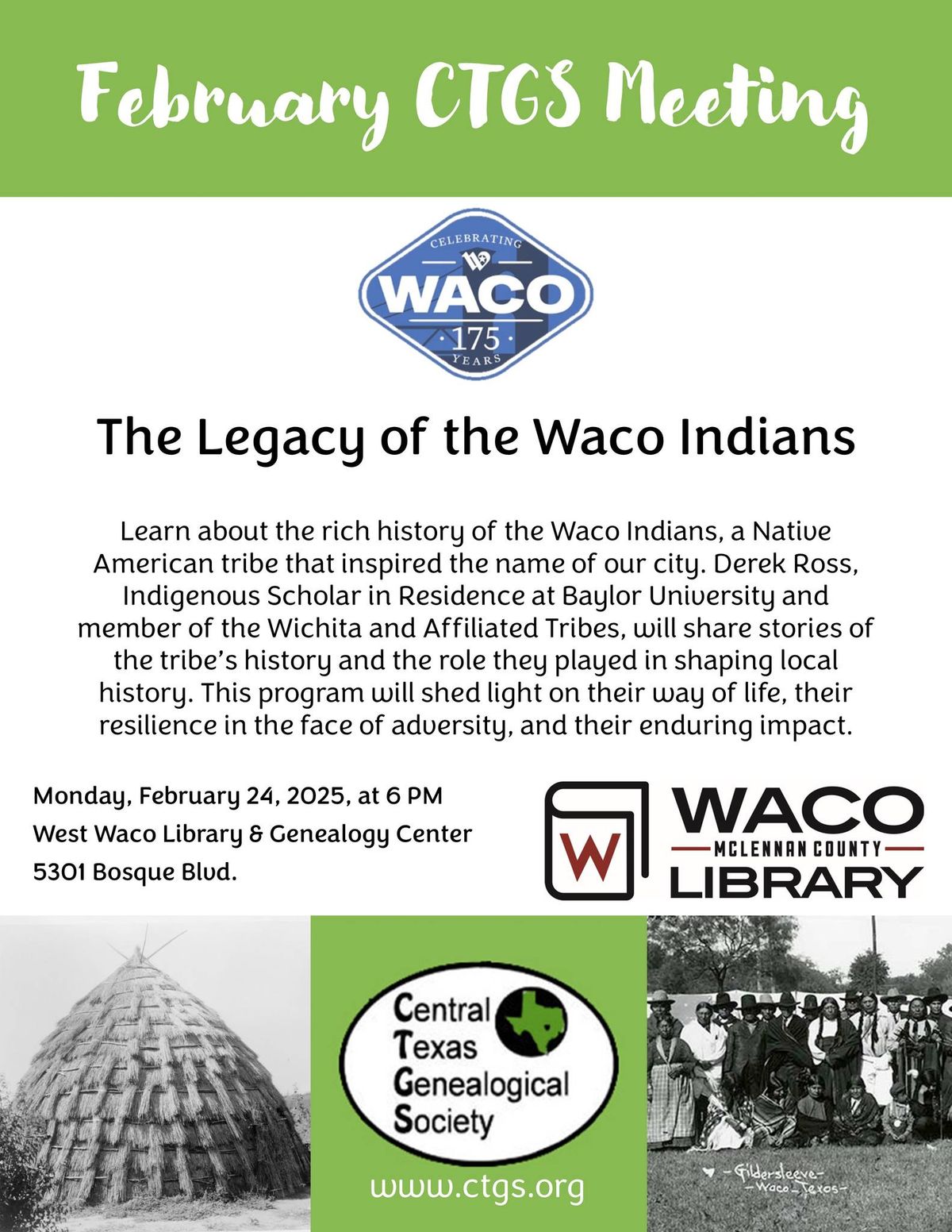 CTGS Presents: The Legacy of the Waco Indians