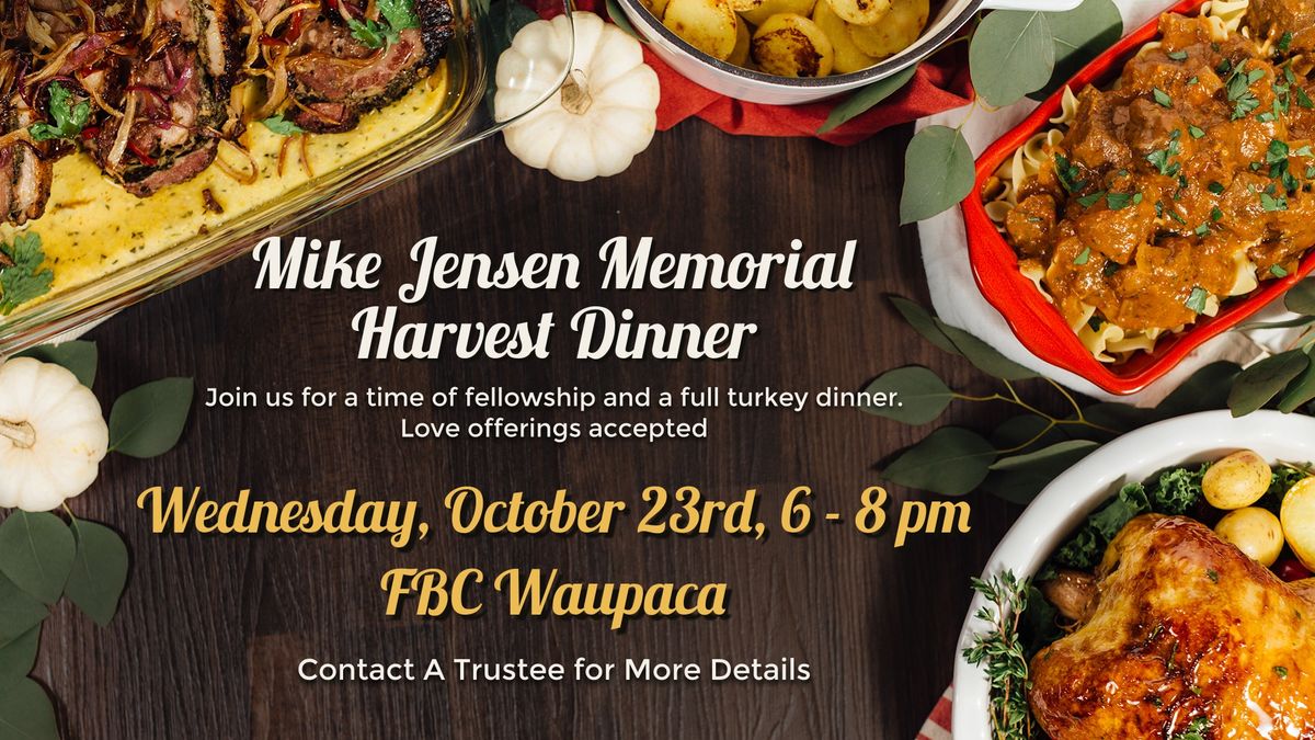 Mike Jensen Memorial Harvest Dinner