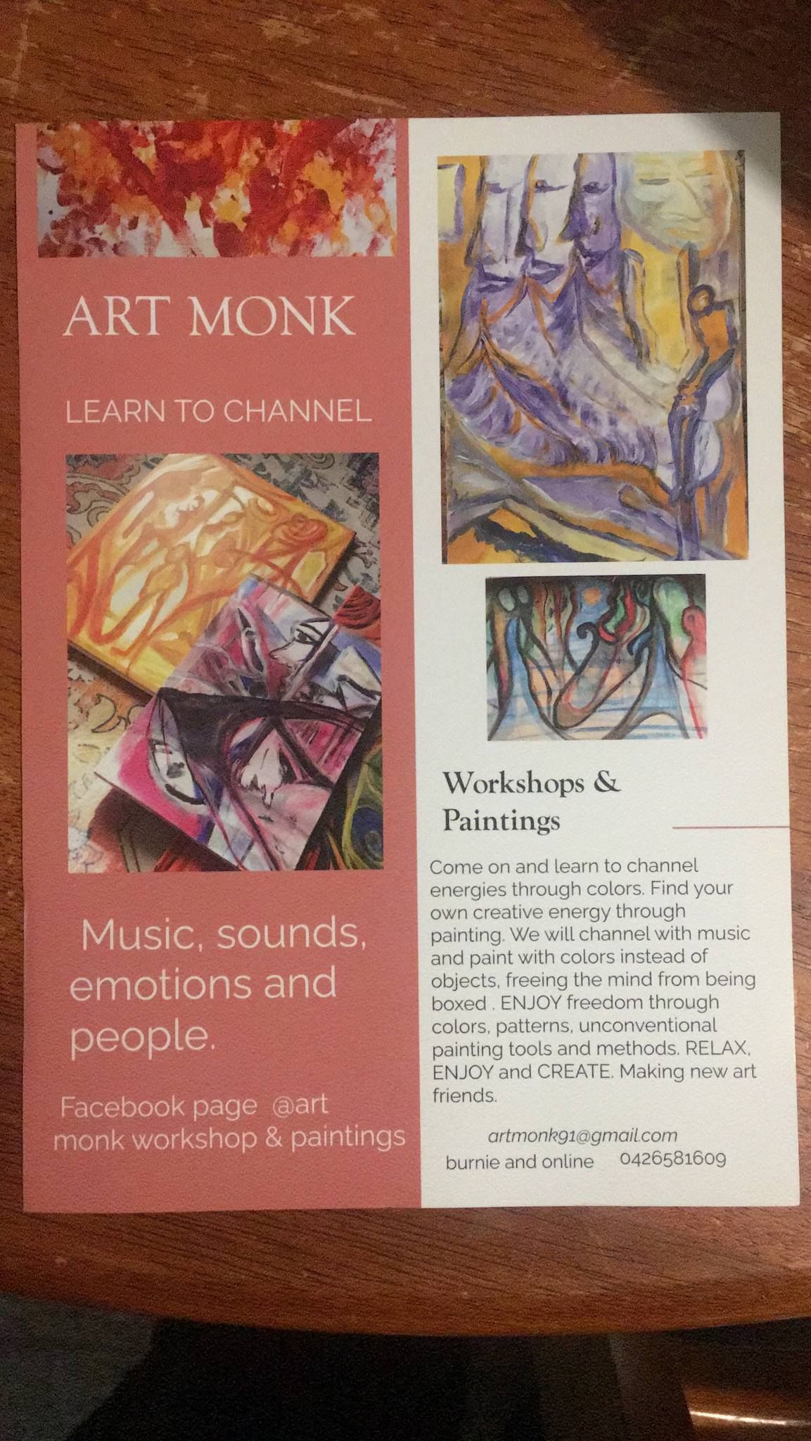 Art Monk workshop,learn to channel Colours