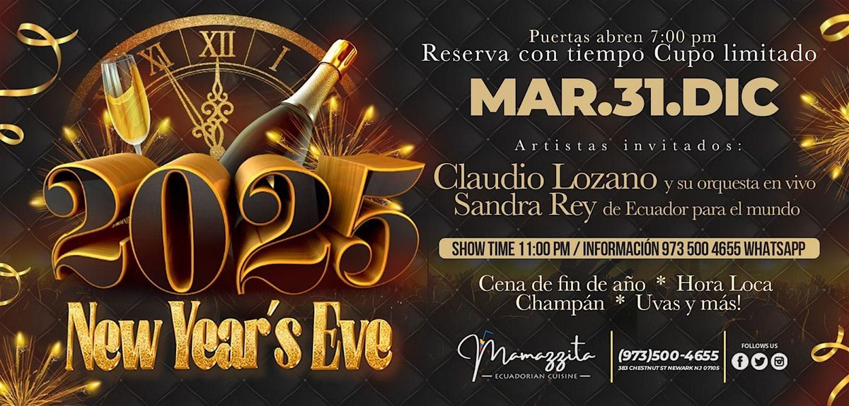 RECIBE EL A\u00d1O 2025 !NEW YEAR'S EVE!