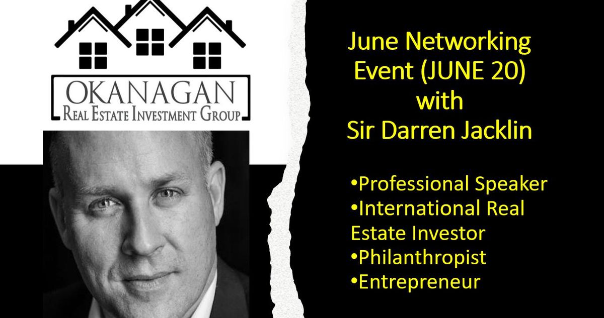 June OREIG Networking Event featuring Sir Darren Jacklin!