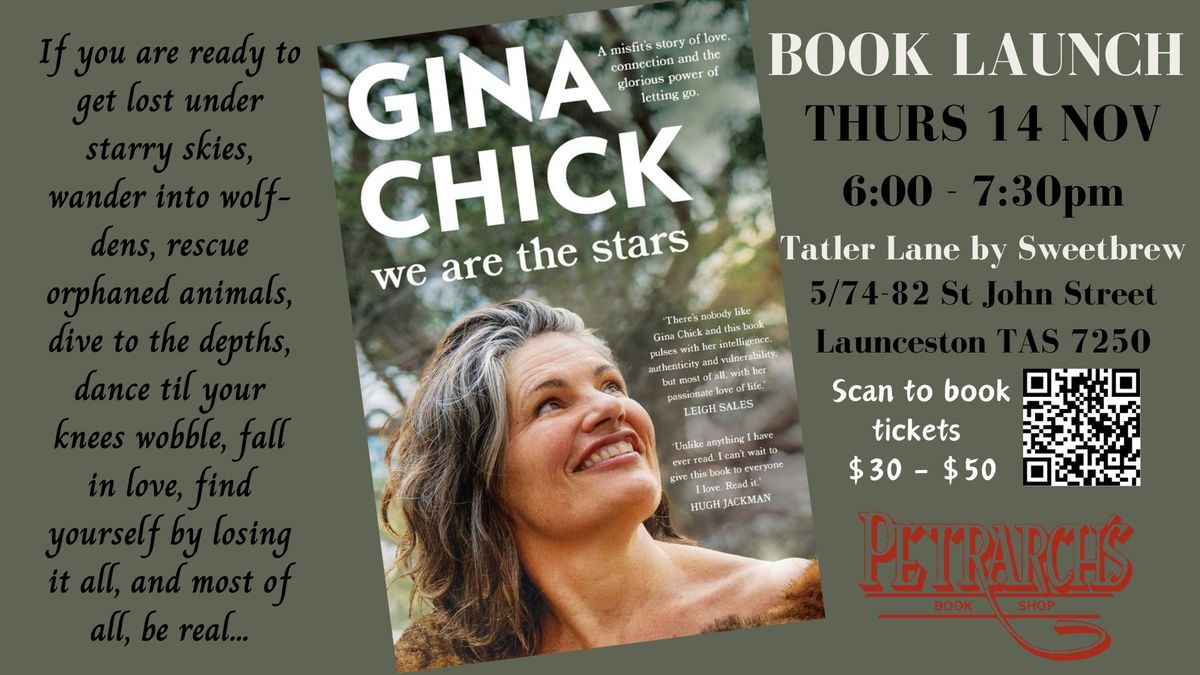 SOLD OUT - Book Launch - Gina Chick - We are the Stars