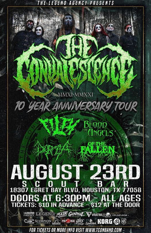 The Convalescence, Filth, & More at Scout Bar 8\/23