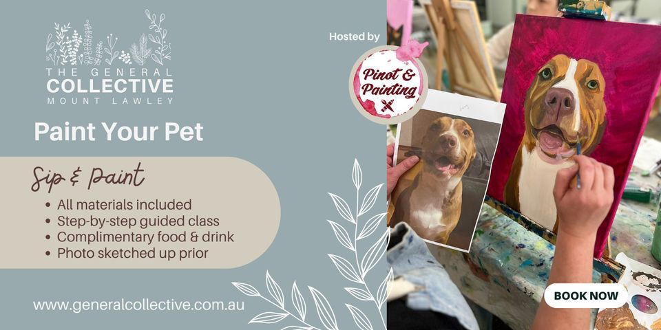 Paint Your Pet | Hosted by Pinot & Painting