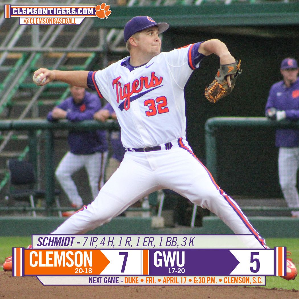 Gardner Webb Bulldogs at Clemson Tigers Baseball at Doug Kingsmore Stadium