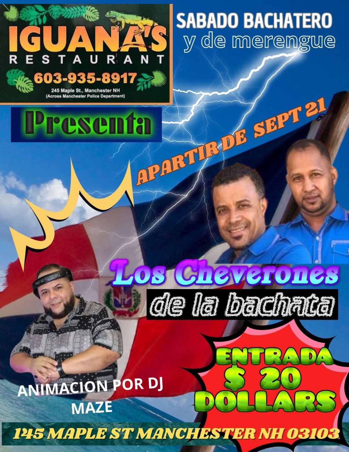 Bachata y Merengue Night at Iguana's Restaurant