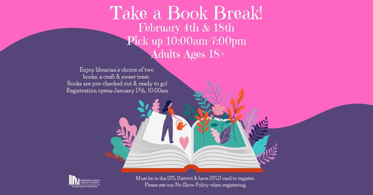 Take a Book Break for Adults