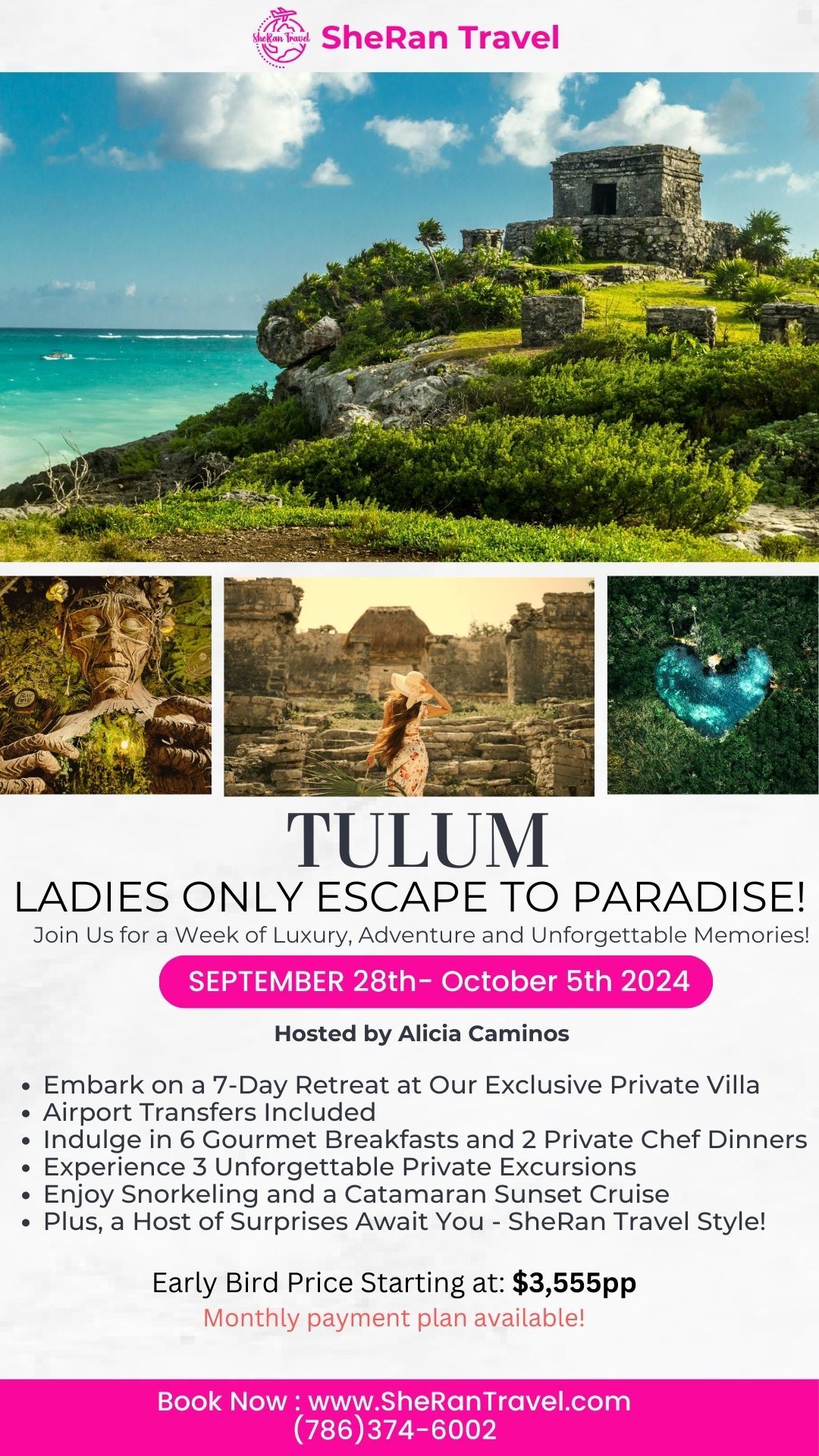 Tulum - Mexico September 28th - Oct 5th 2024 Ladies Only Escape to Paradise!