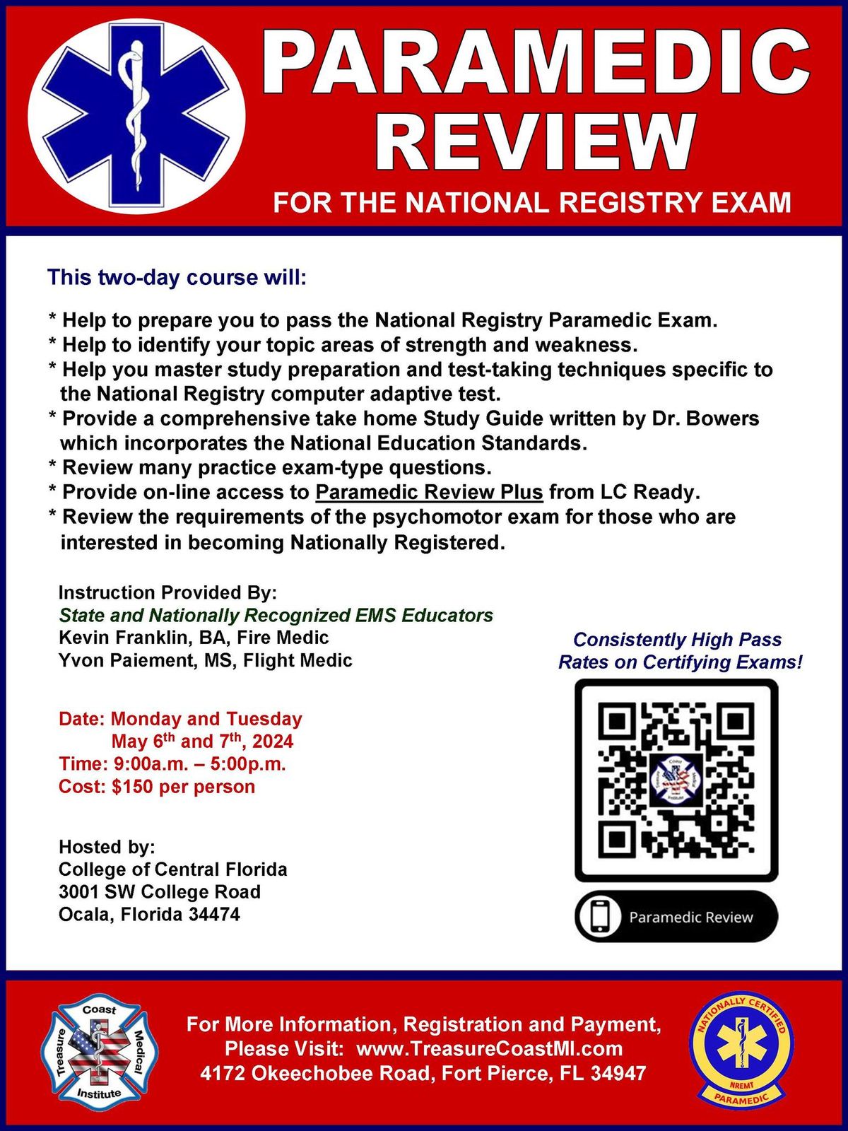 Paramedic Review for National Registry Exam
