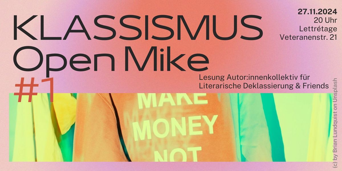 Klassismus Open Mike #1