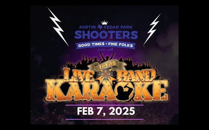 Texas Live Band Karaoke at Shooters Cedar Park!