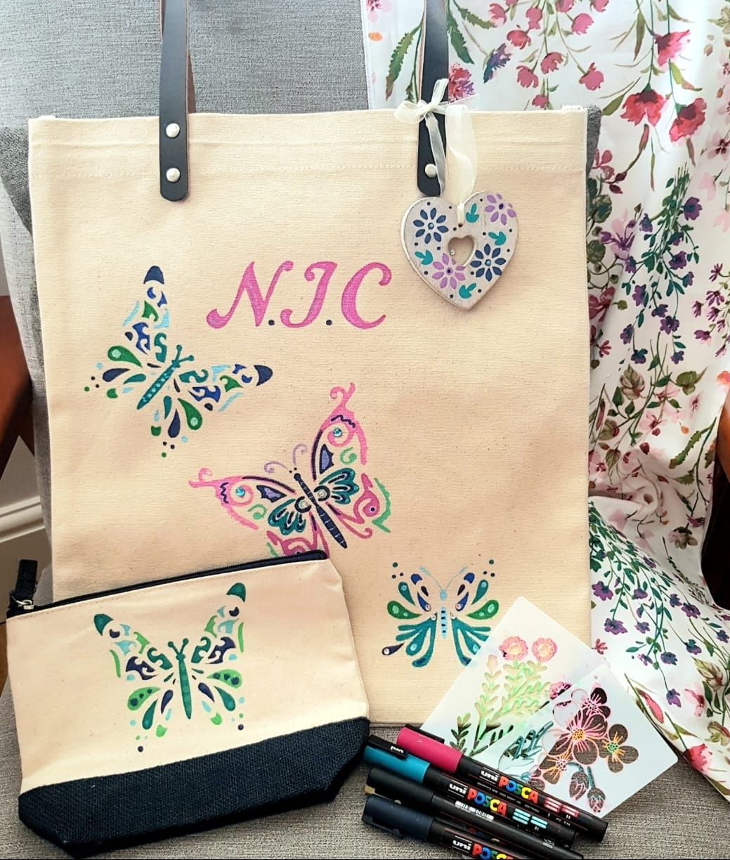 Tote bag and purse painting workshop 