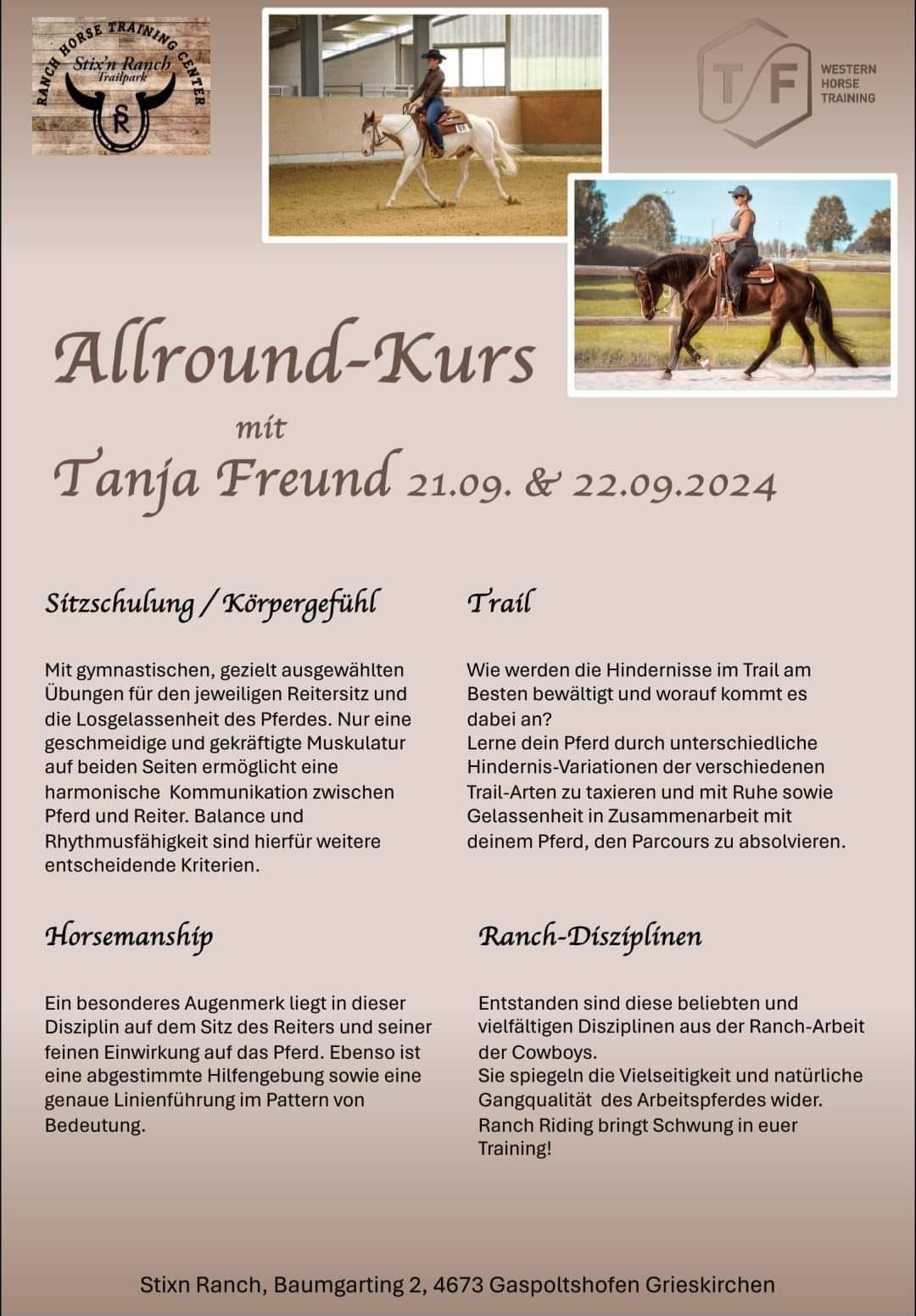 Allround Kurs mit Tanja Freund 