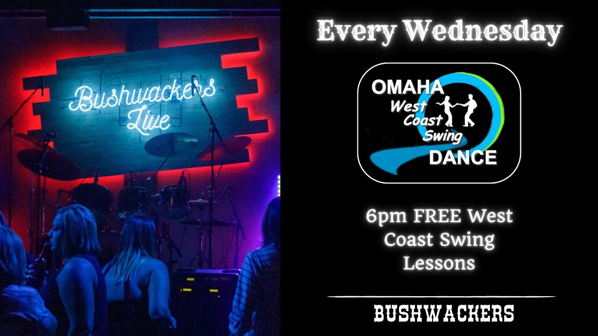 FREE West Coast Swing Dance Lessons @ Bushwackers