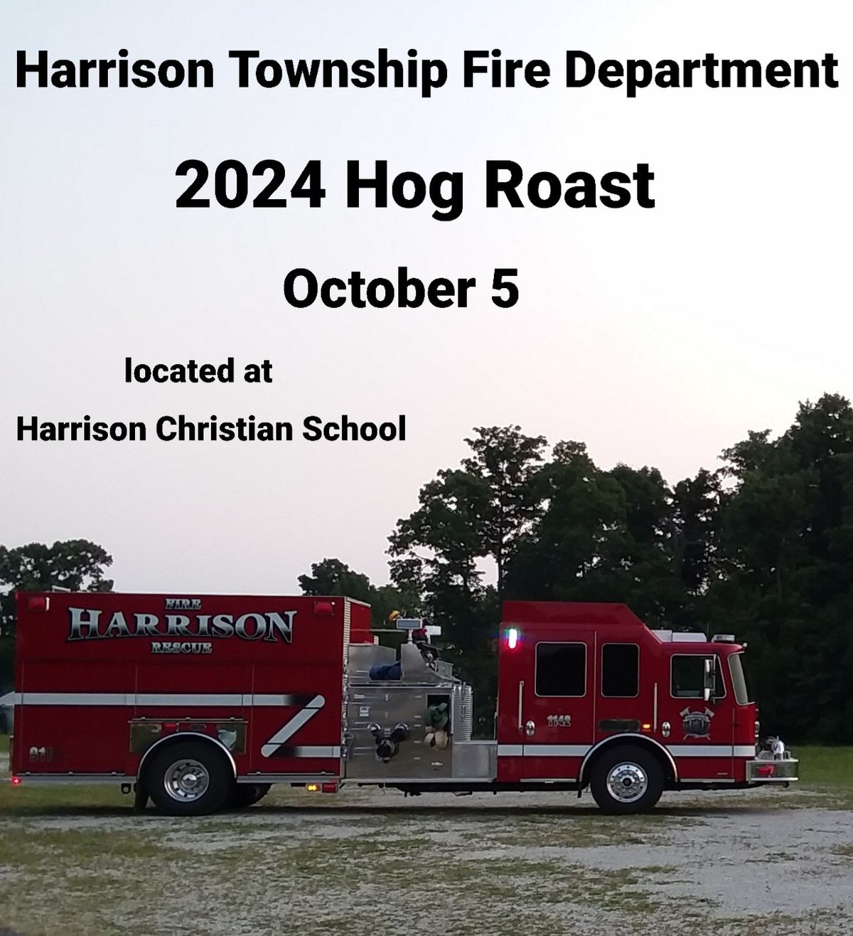 Harrison township fire department Hog Roast