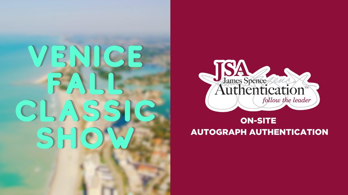 JSA at the Venice Fall Classic Sports Card Show