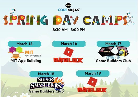 Spring Break Camps Code Ninjas Kingwood 15 March 2021 - roblox march 18 game