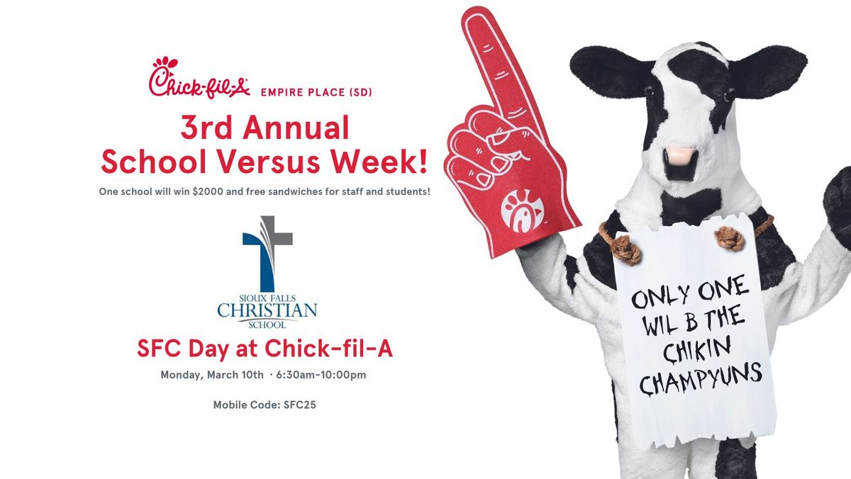 Sioux Falls Christian Day @ Chick-fil-A