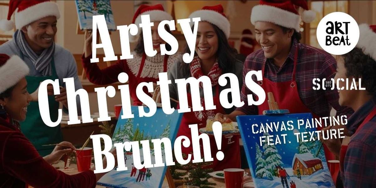 Artsy Christmas Brunch - Canvas painting