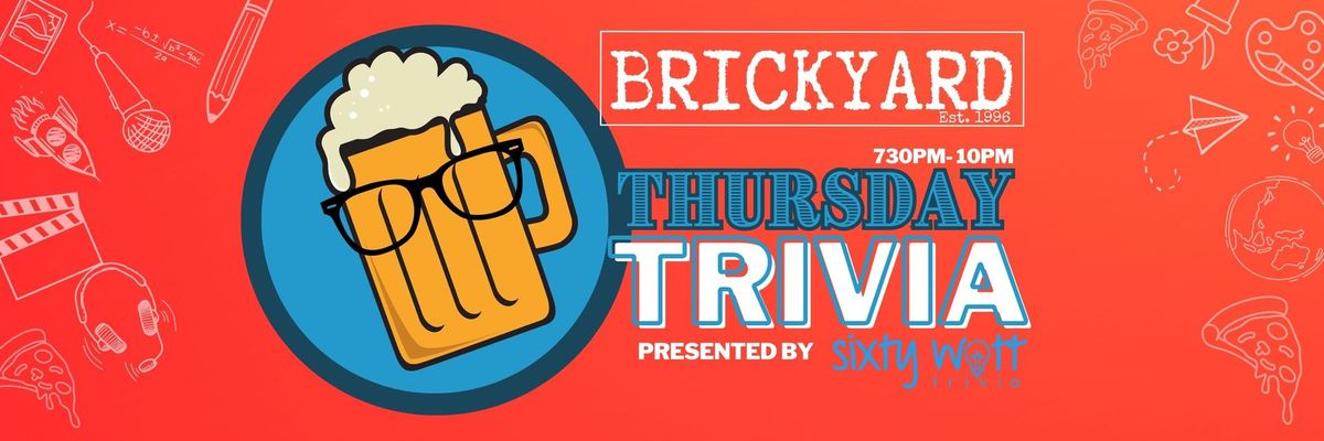 Trivia Thursday at Brickyard Pizza