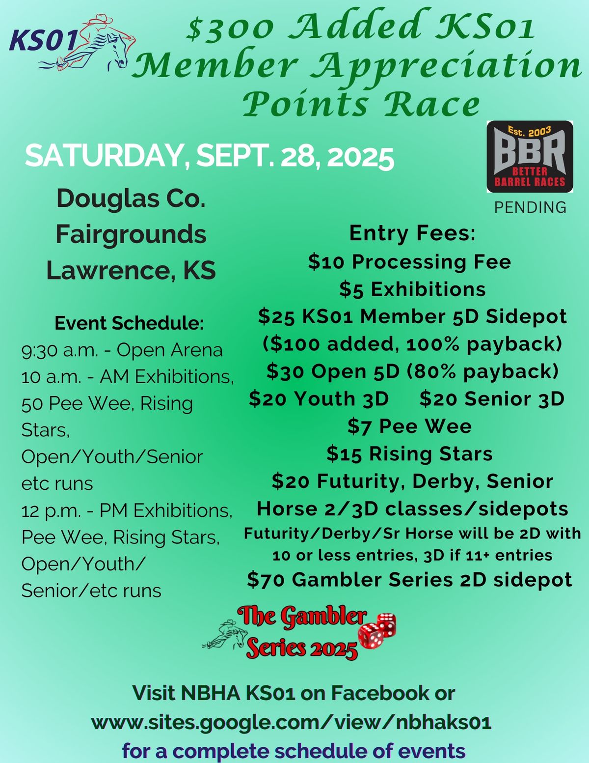 KS01 Member Appreciation Points Race