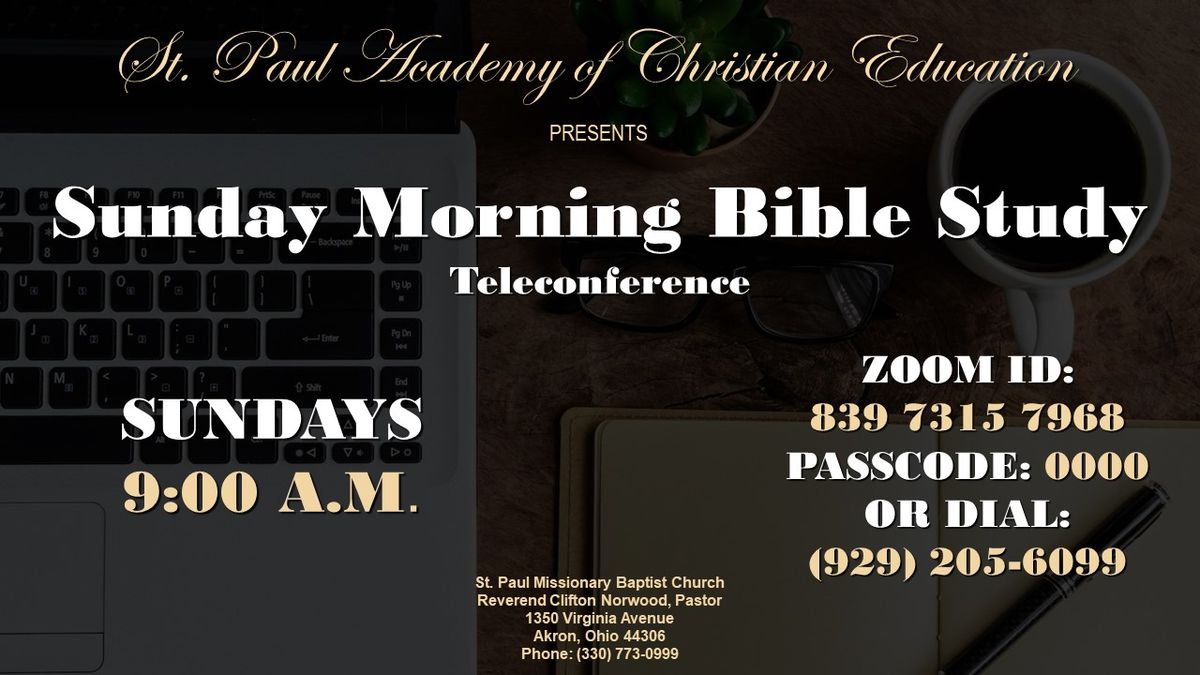 Sunday Morning ACE Bible Study