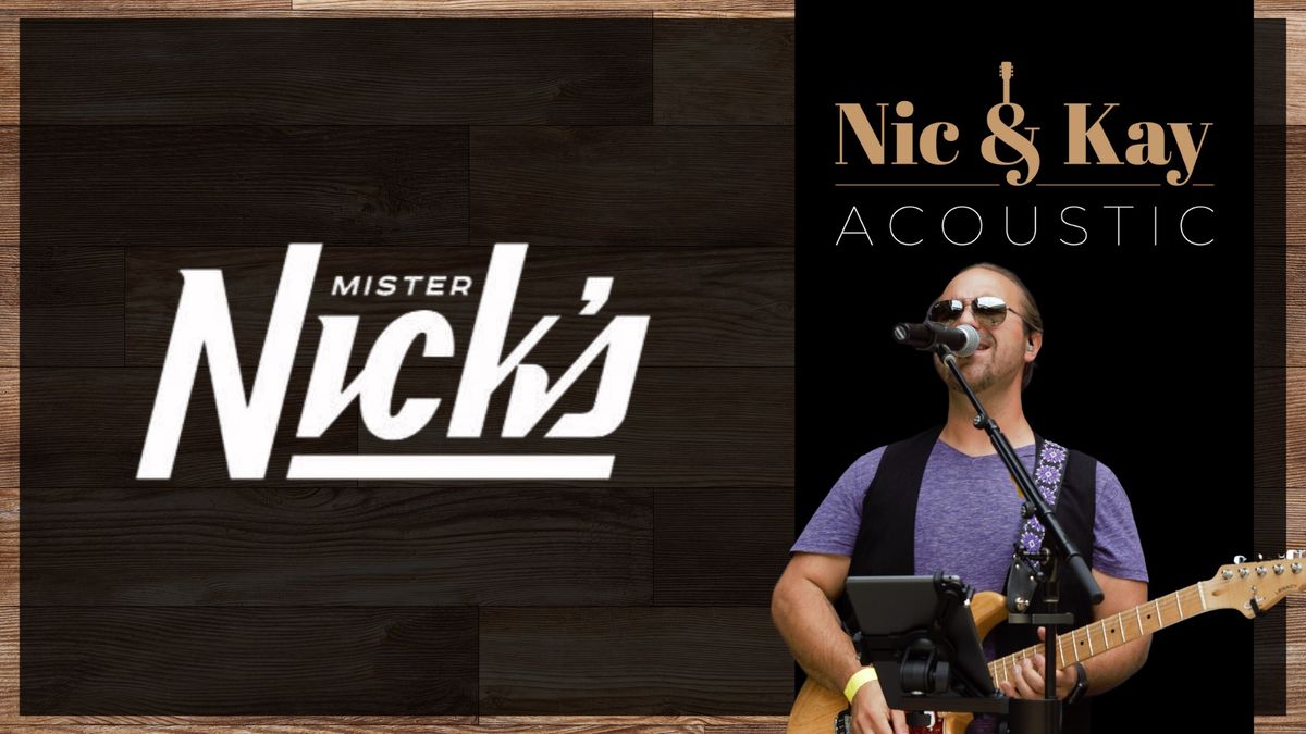 Nic (Solo) at Mister Nick's in Trenton!