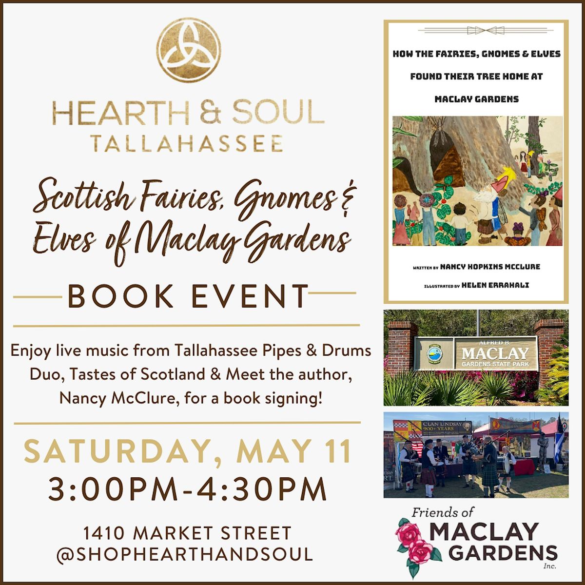 Scottish Fairies, Gnomes & Elves of Maclay Gardens Book Event