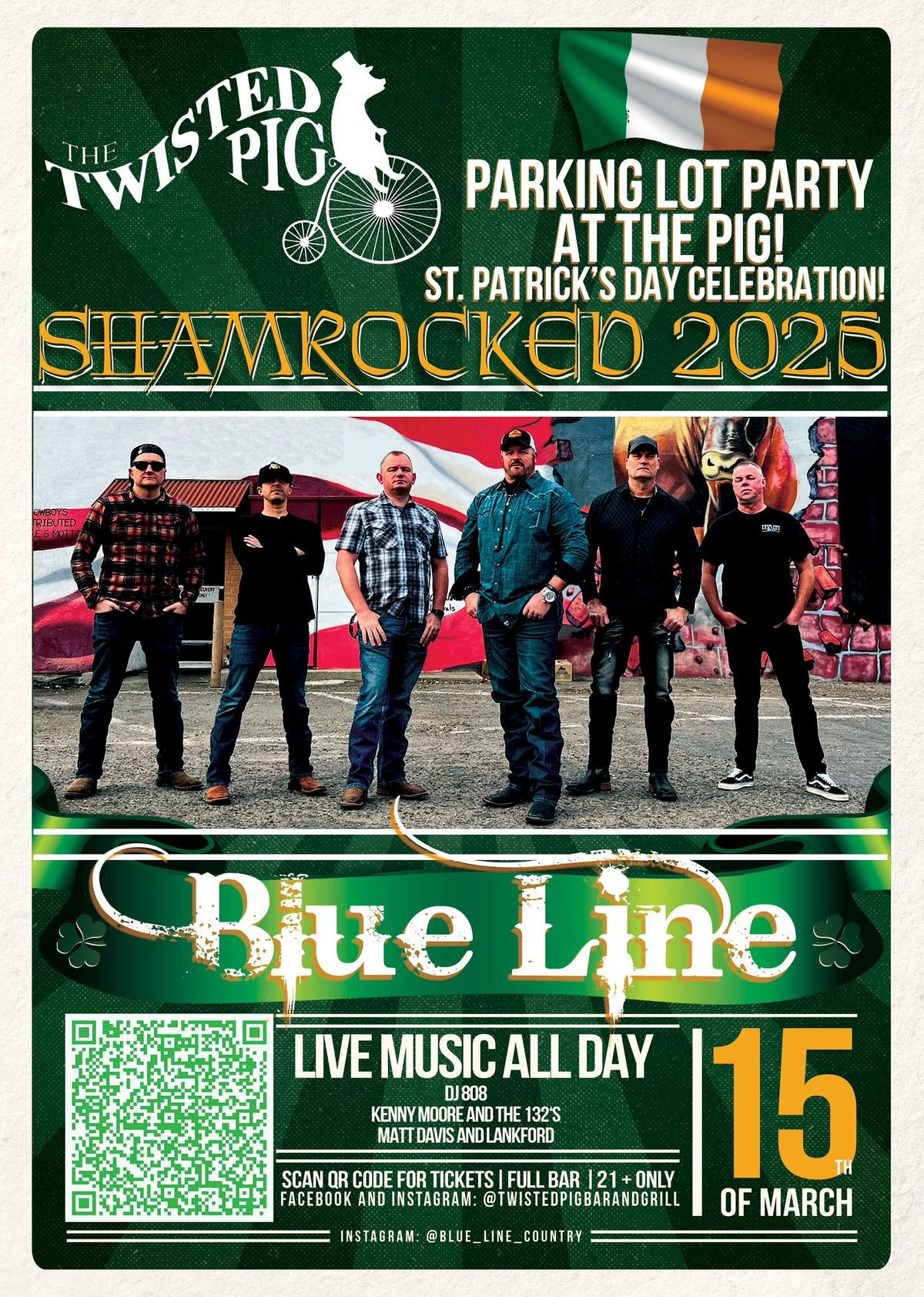 SHAMROCKED 2025 with Blue Line