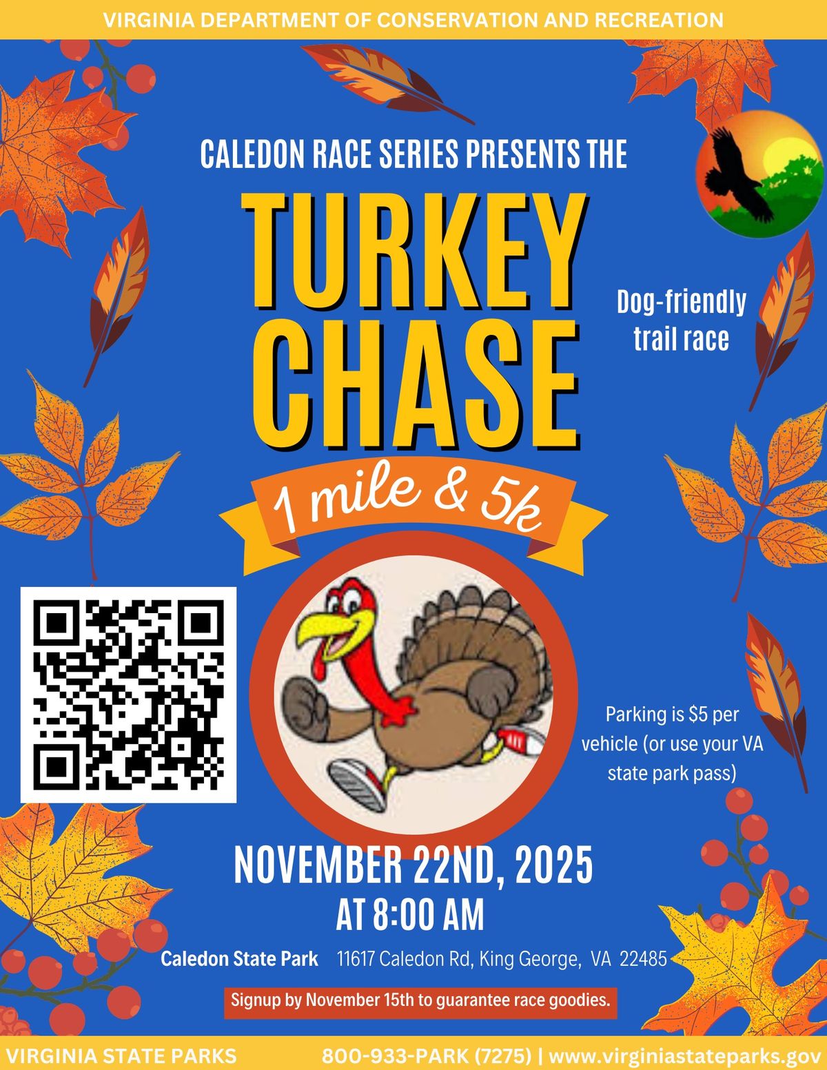 Turkey Chase Trail Race Event Hosted by the Friends of Caledon