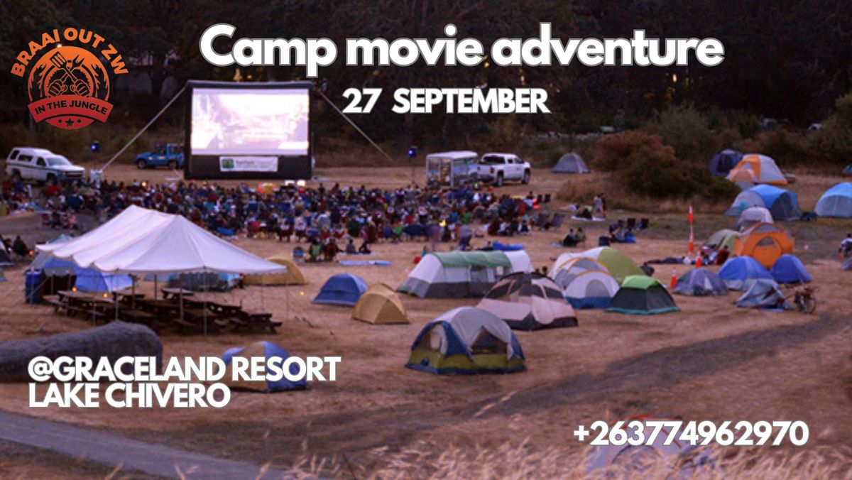 OUTDOOR MOVIE AT BRAAIOUTZW CAMP ADVENTURE 