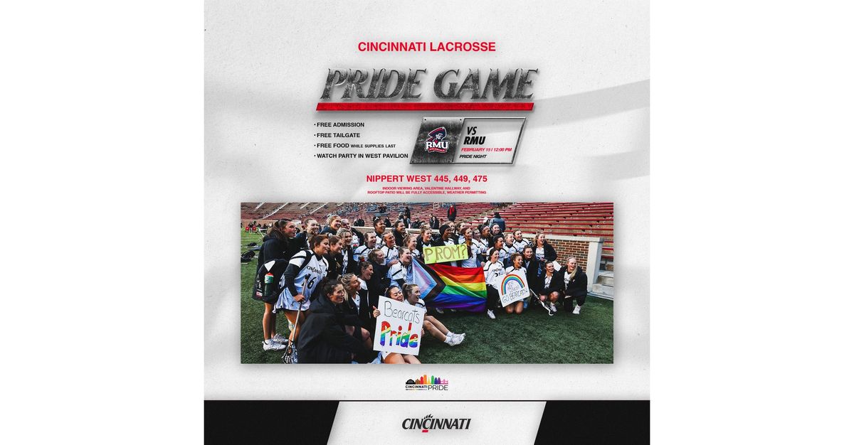 Cincinnati Bearcats Lacrosse Pride Game - Free Admission | Free Food