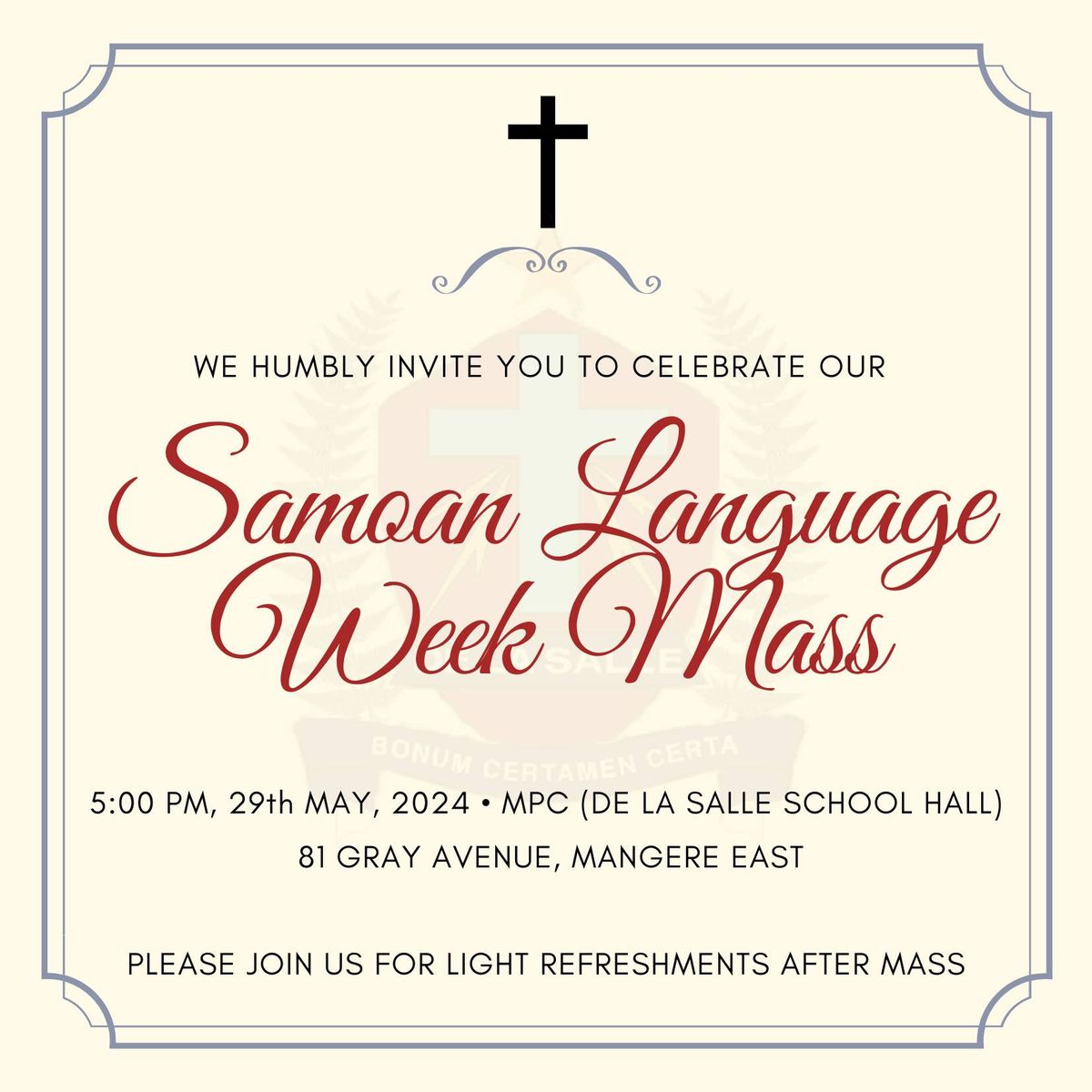 Samoa Language Week Mass