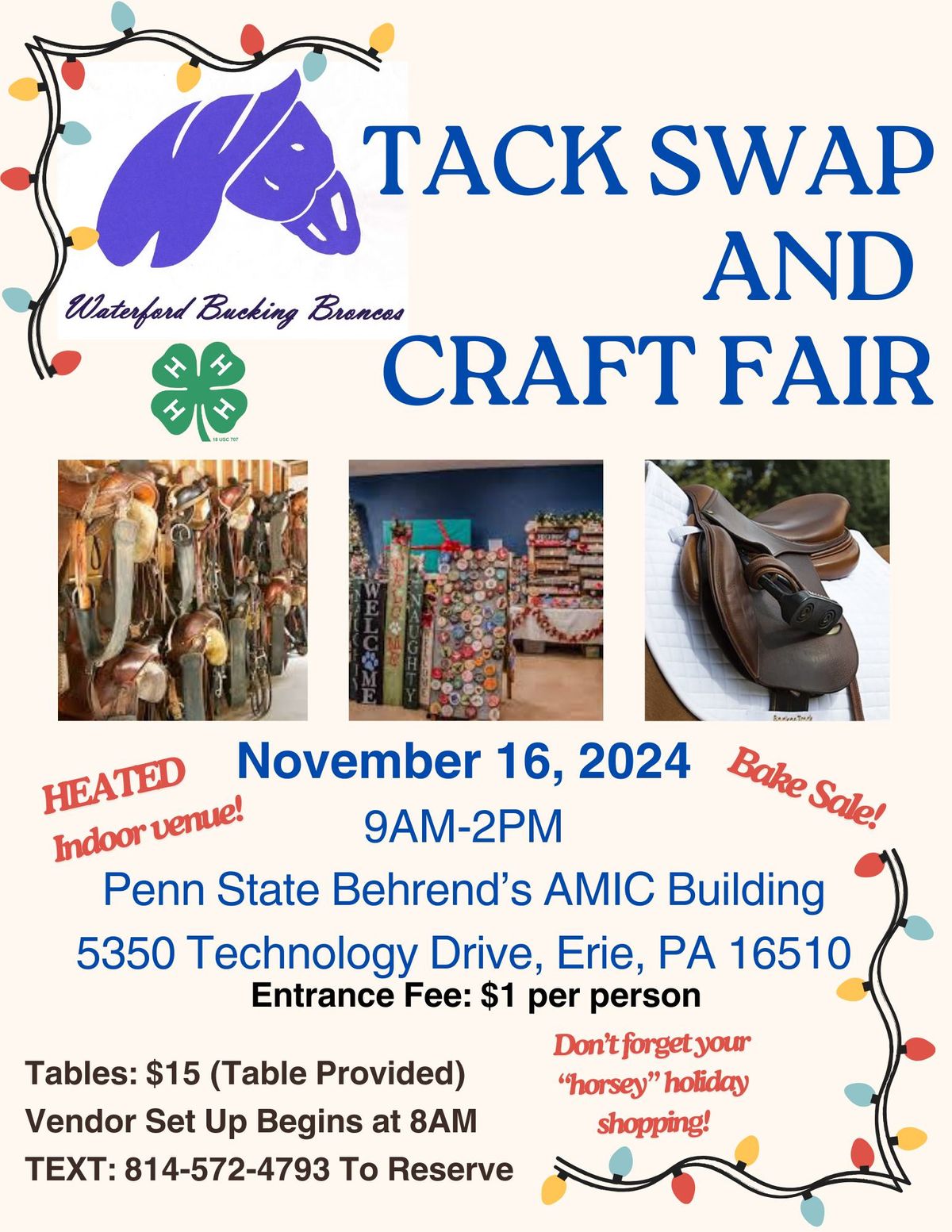 Tack Swap and Craft Fair 