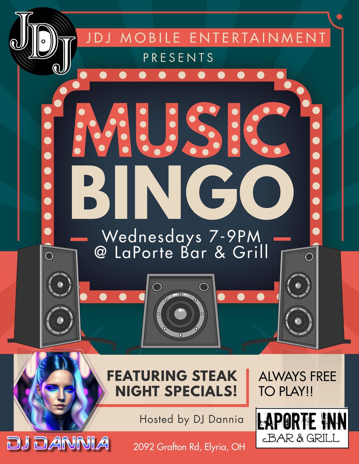 Music Bingo @ Laporte w\/ DJ Dannia