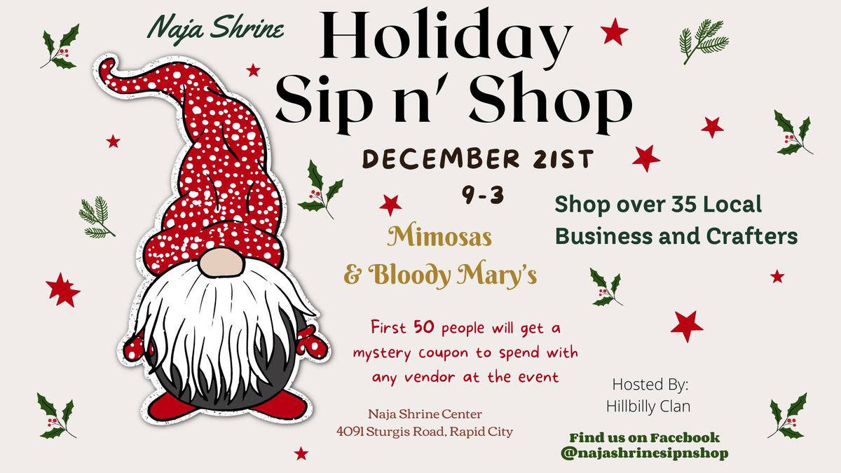 Holiday Sip N Shop