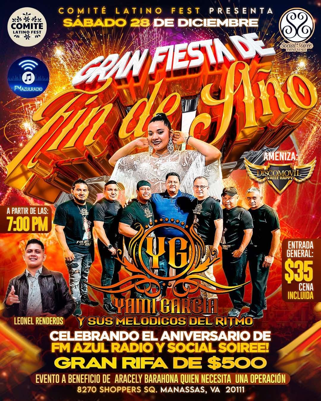 Evento con Causa y Celebraci\u00f3n de fin de A\u00f1o y Aniversario de Social Soiree y FM Azul Radio