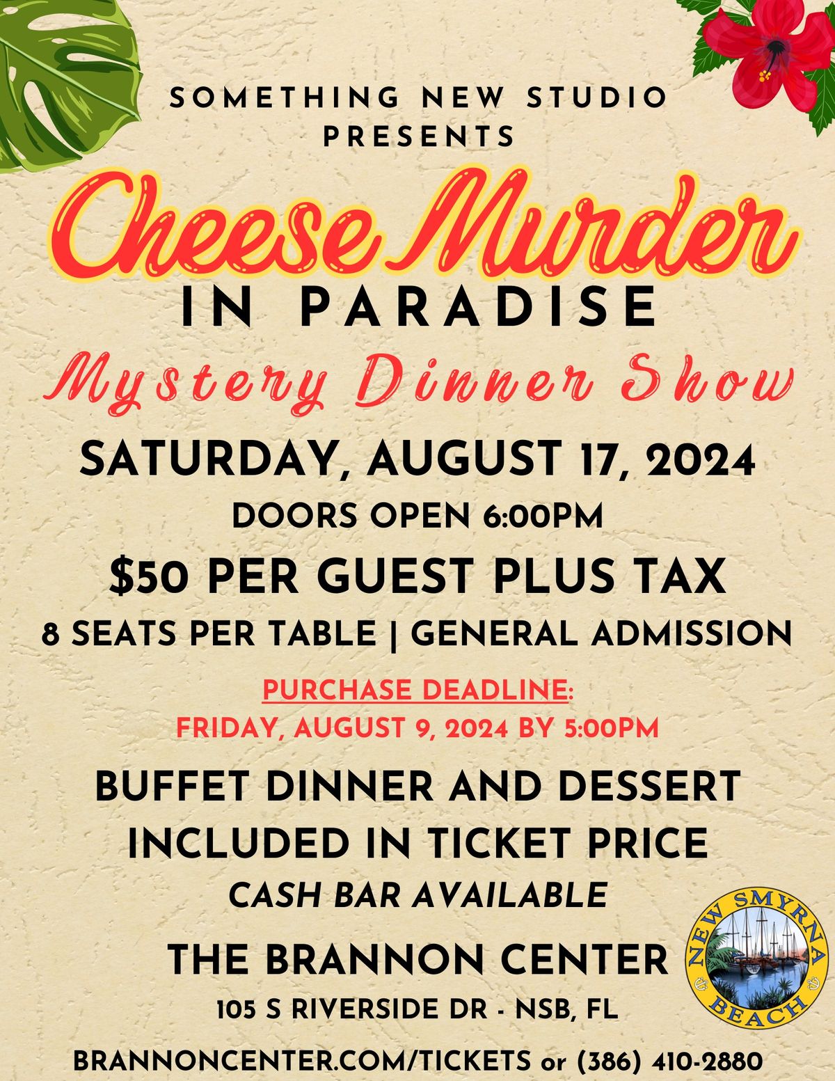 *Sold Out* Mystery Dinner Show: Cheese Murder In Paradise 