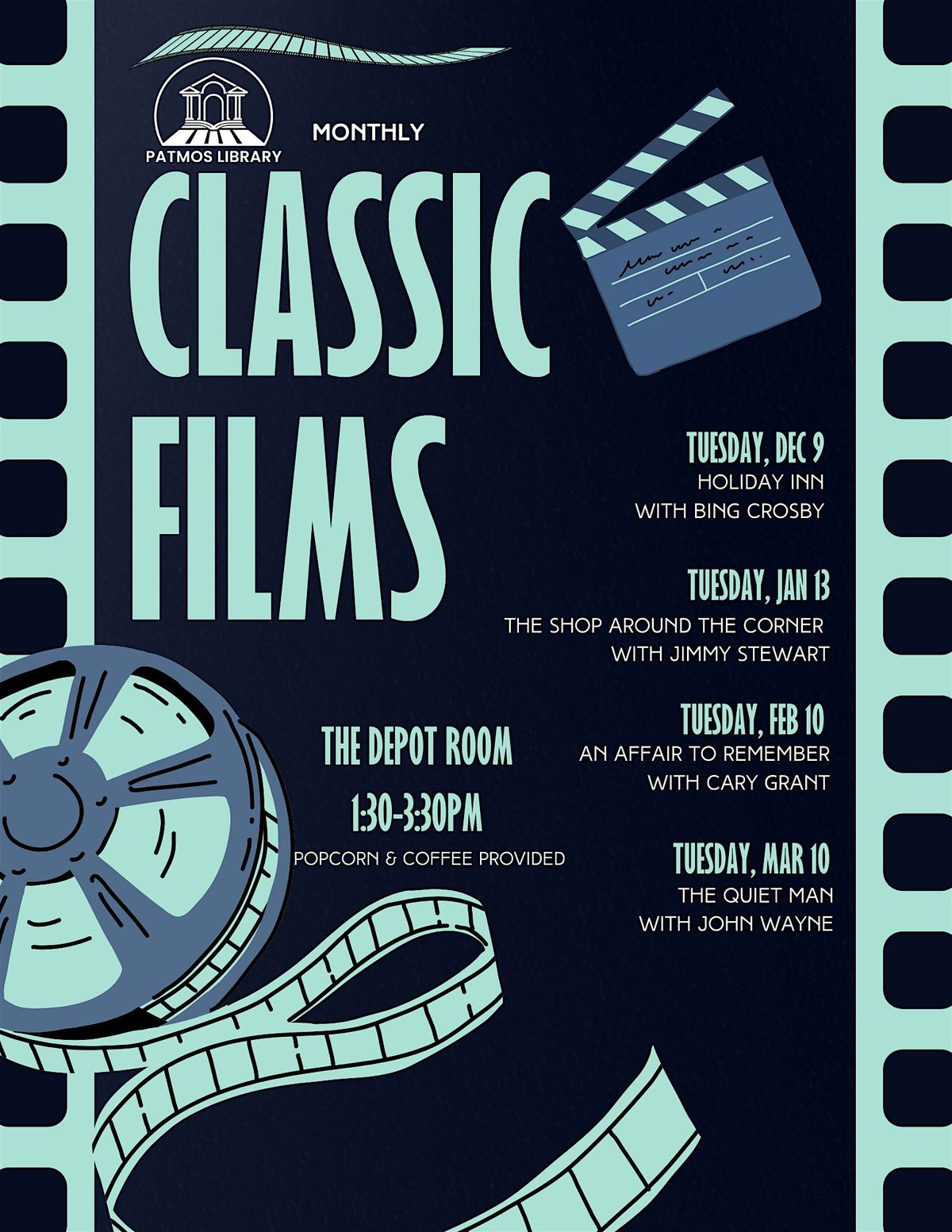 Classic Films @ The Patmos Library!