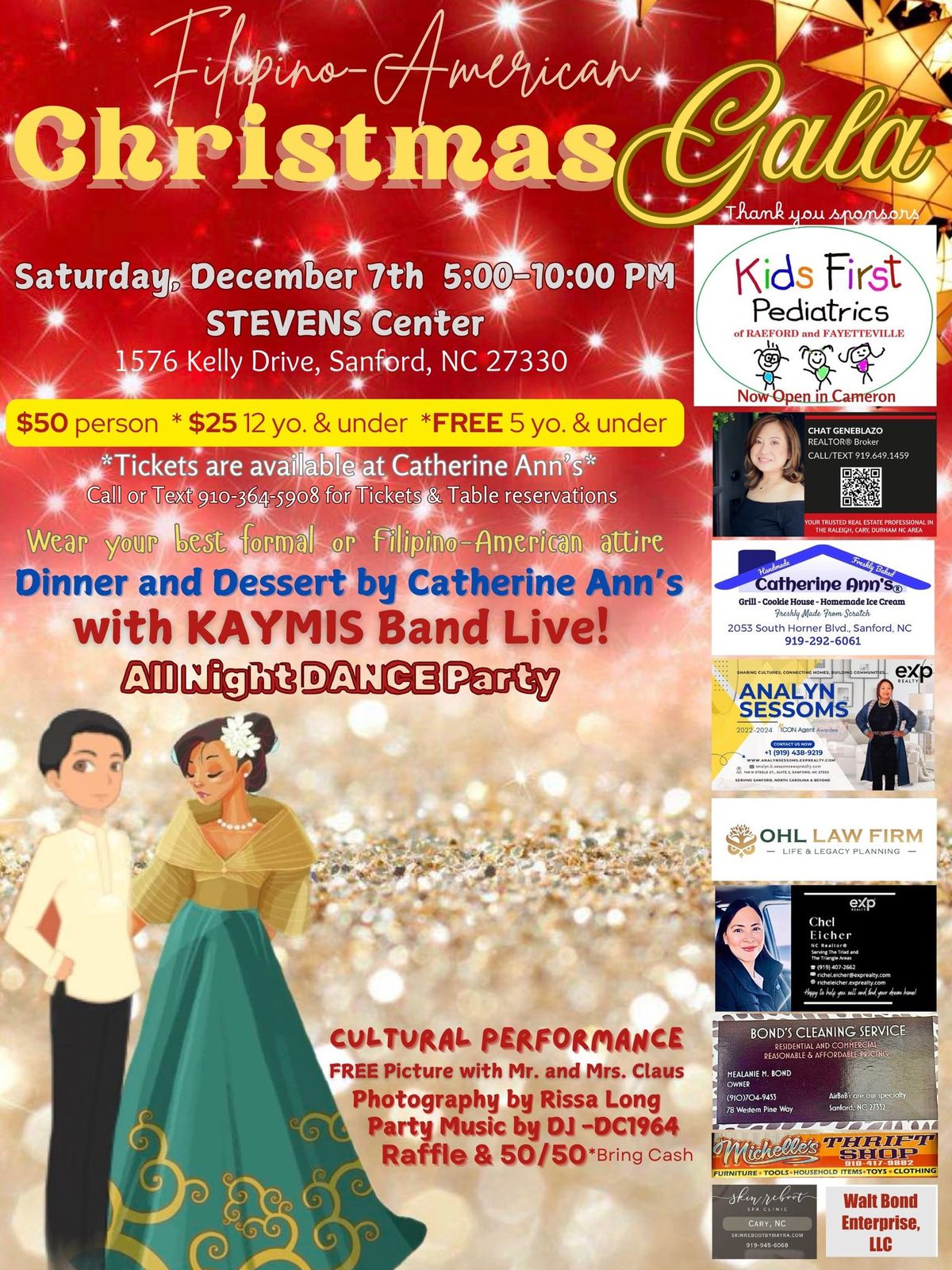 Filipino-American Christmas Gala by Catherine Ann\u2019s