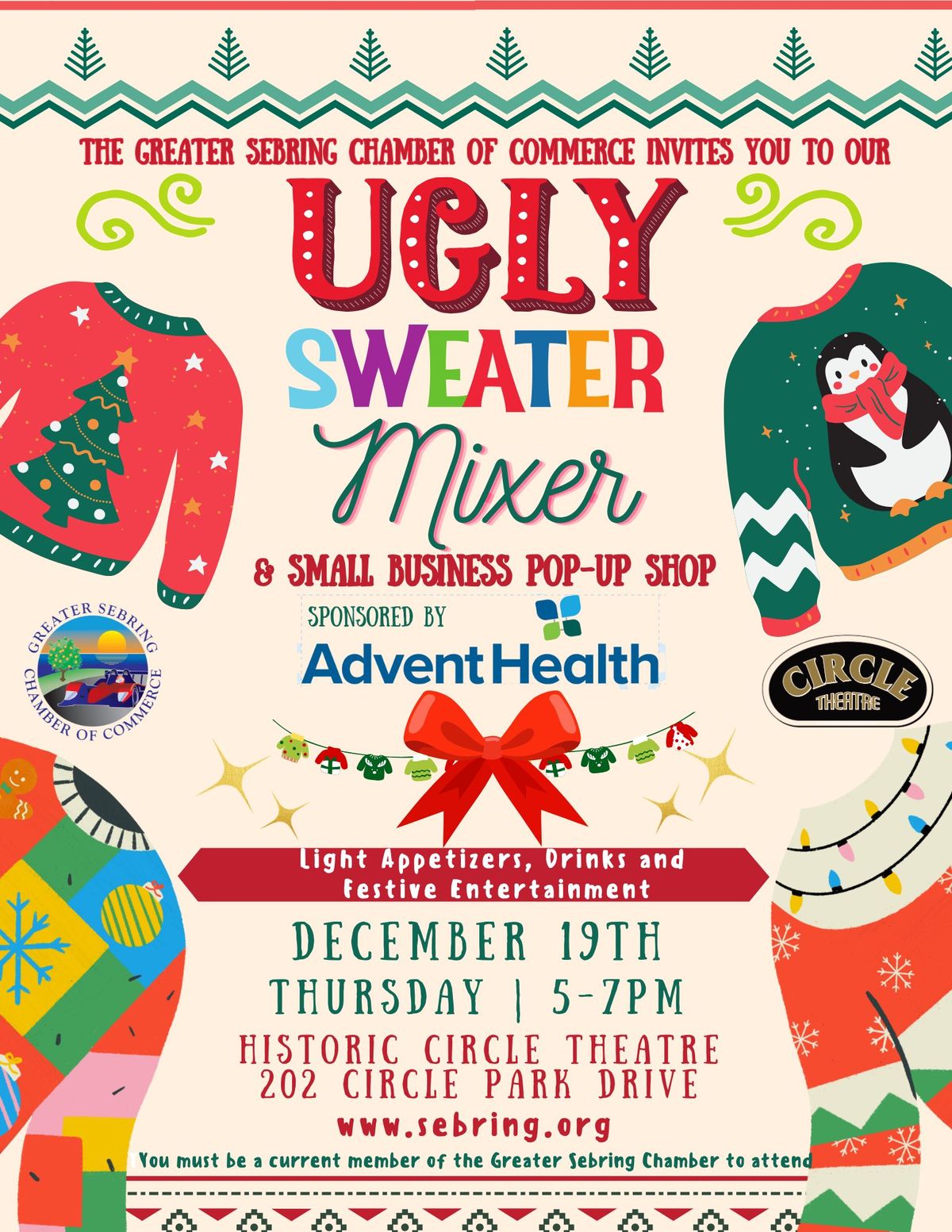 Ugly Sweater Mixer & Small Business Pop-up Shop presented by AdventHealth